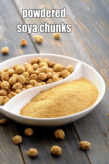 Powdered Soya Chunks Recipe (Soya Chunks Powder)