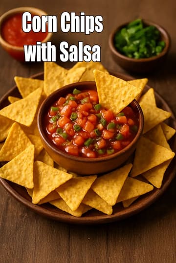 Corn Chips With Salsa Recipe (Mexican Recipes)