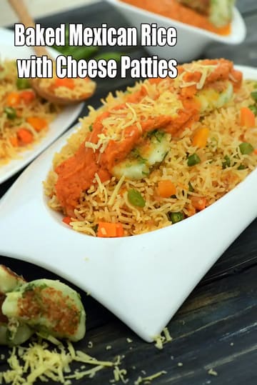 Baked Mexican Rice With Cheese Patties Recipe