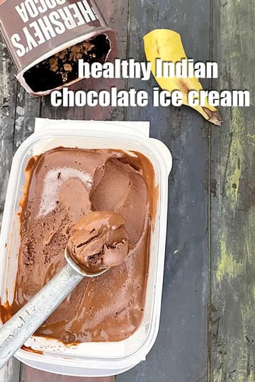 Healthy Indian Chocolate Ice Cream Recipe