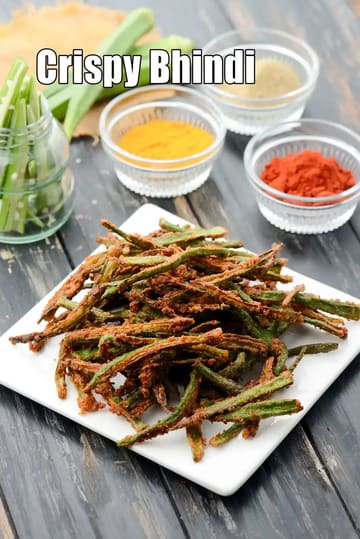 Crispy Bhindi Recipe (Kurkuri Bhindi)