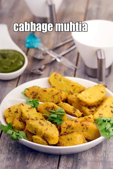 Cabbage Muhtia Recipe (Gujarati Cabbage Jowar Muthia)