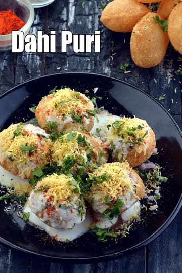 Dahi Puri Recipe (Dahi Batata Puri)