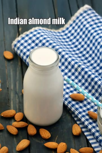 Almond Milk Recipe (Homemade Pure Almond Milk)