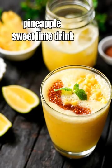 Pineapple Sweet Lime Drink Recipe