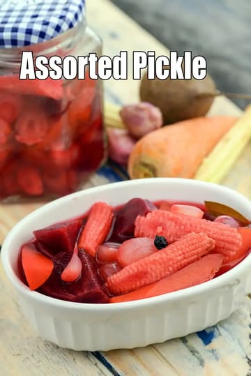Assorted Pickle Recipe (Mixed Vegetable Achar)