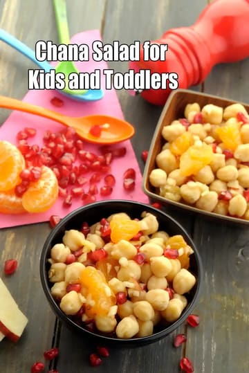 Chana Salad For Kids And Toddlers Recipe