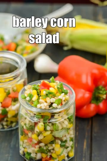Barley Corn Salad Recipe (Barley Vegetable Corn Salad)