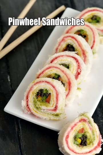 Pinwheel Sandwich Recipe (Pin Wheel Sandwich)