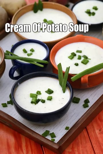 Cream Of Potato Soup Recipe (Simple Potato Cream Soup)