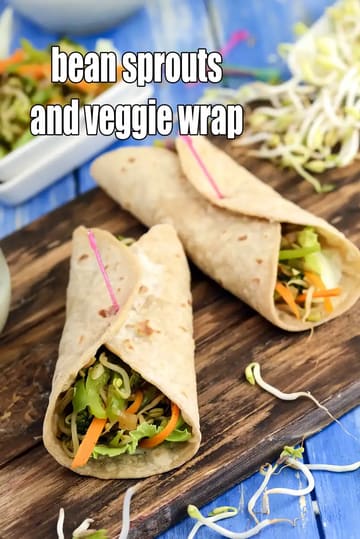 Bean Sprouts And Veggie Wrap Recipe (Wrap With Bean Sprouts)