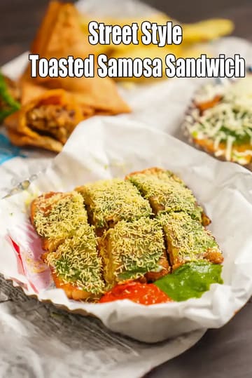 Toasted Samosa Sandwich Recipe (Mumbai Roadside)