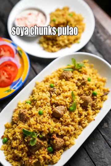 Soya Chunks Pulao Recipe (Â Soya Chunks Brown Riceâ Pulao)