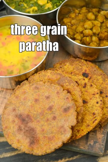 Three Grain Paratha Recipe (Jowar)