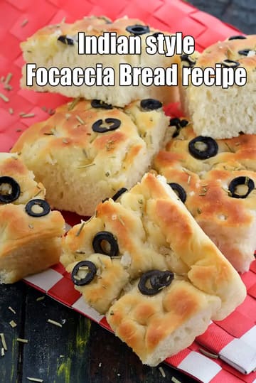 Indian Style Focaccia Bread Recipe