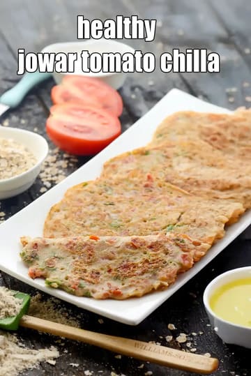Healthy Jowar Tomato Chilla Recipe (Jowar Flour Cheela)