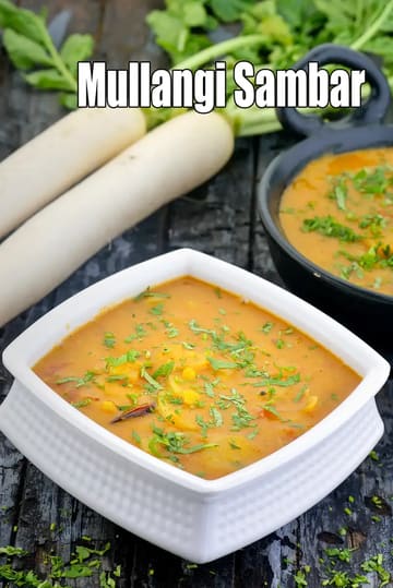 Mullangi Sambar Recipe (Radish Sambar)