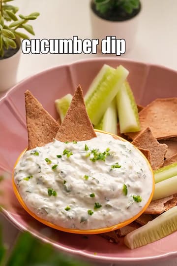 Cucumber Dip Recipe (Cucumber Curd Dip For Diabetics)