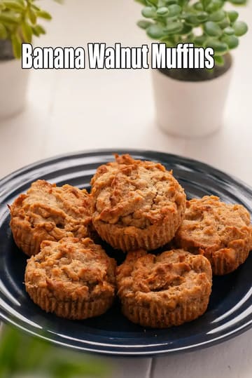 No Sugar Banana Dates Muffins Recipe