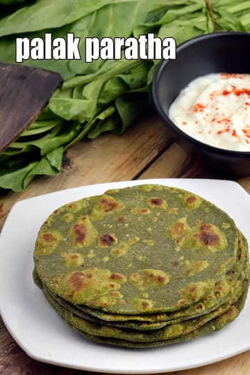 Palak Paratha Recipe (Punjabi Palak Paratha)