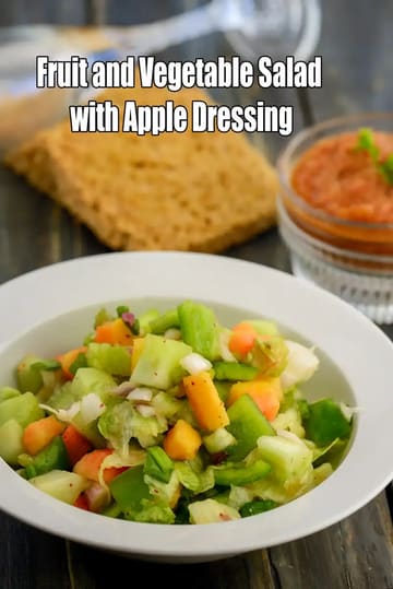 Fruit And Vegetable Salad With Apple Dressing Recipe