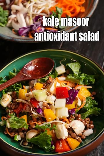 Kale Masoor Antioxidant Salad Recipe