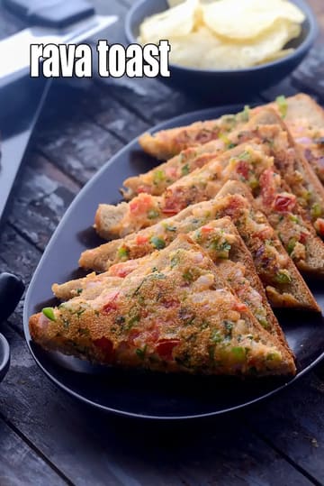 Rava Toast Recipe (Sooji Toast)