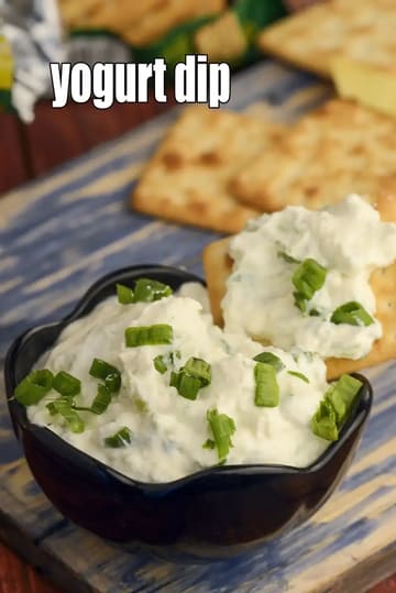Yogurt Dip Recipe (Garlicky Yogurt Party Dip)