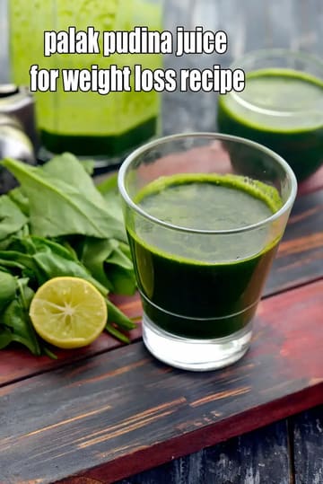 Palak Pudina Juice For Weight Loss Recipe