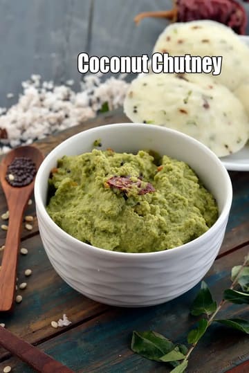 Coconut Chutney Recipe (Coconut Chutney For Idli)