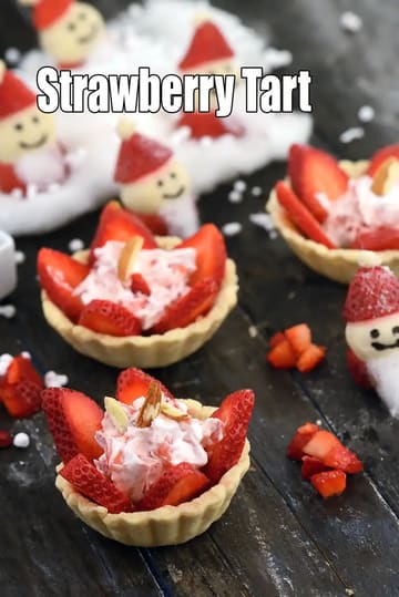 Strawberry Tarts Recipe (Indian Style Strawberry Tarts)