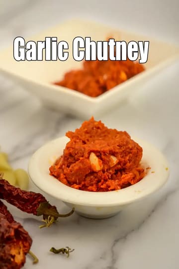 Garlic Chutney Recipe (Gujarati Lehsun Chutney)
