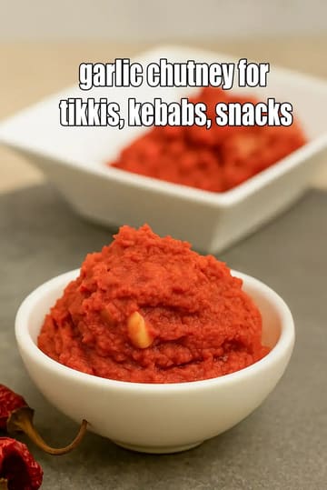 Garlic Chutney For Tikki Recipe (Garlic Chutney For Kebab)