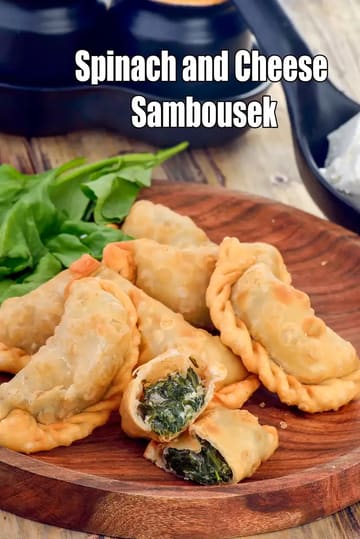 Spinach And Cheese Sambousek Recipe