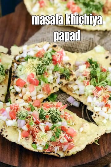 Masala Khichiya Papad Recipe