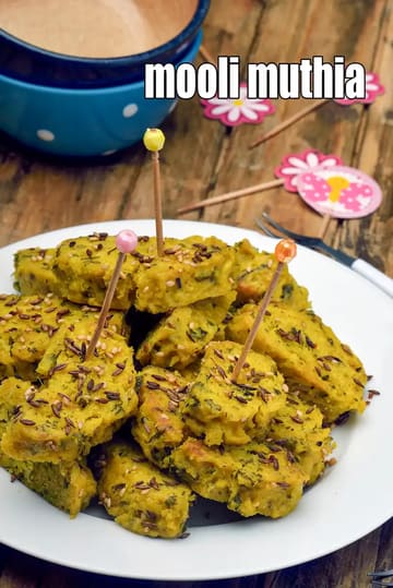 Mooli Muthia Recipe (Gujarati Mooli Muthia)