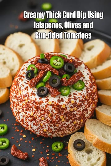 Creamy Thick Curd Dip Using Jalapenos Recipe