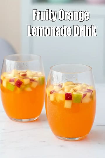 Fruity Orange Lemonade Drink Recipe (Orange Crush Mocktail)