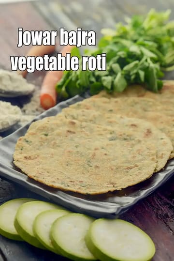 Jowar Bajra Vegetable Roti For Babies And Toddlers Recipe