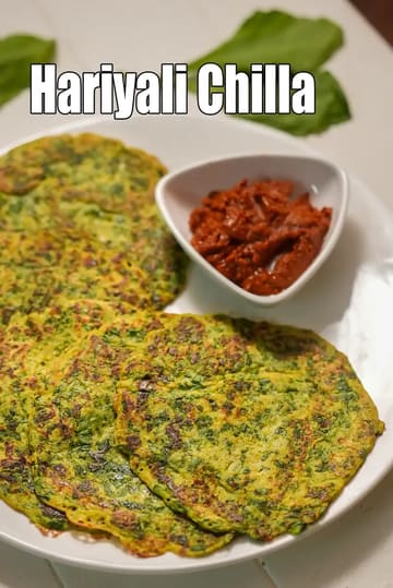Hariyali Chilla Recipe