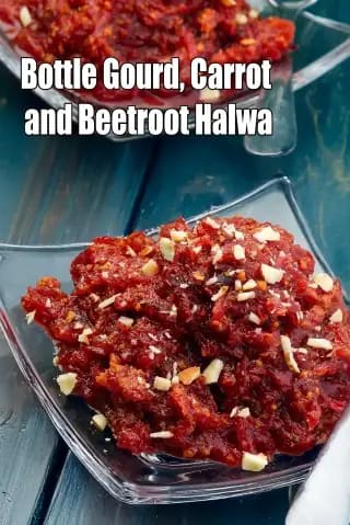 Bottle Gourd Recipe (Carrot And Beetroot Halwa)