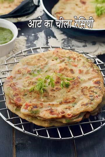 Whole Wheat Vegetable Cheela, Atte ka Cheela