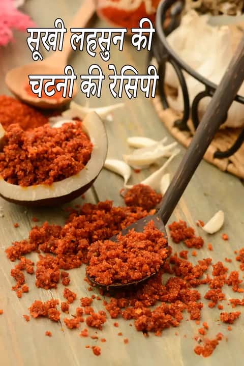 सूखी लहसुन चटनी रेसिपी (सूखा लहसुन चटनी)