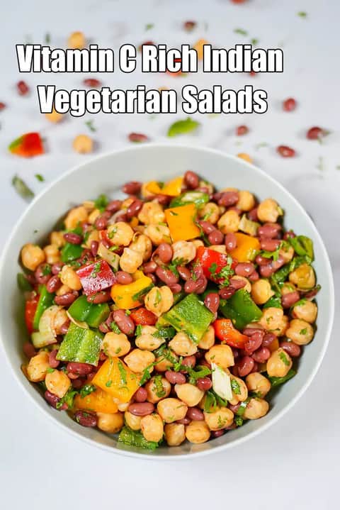 Vitamin C Rich Indian Vegetarian Salads