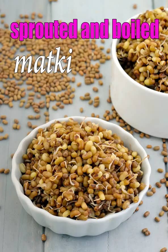 Sprouted And Boiled Matki Recipe