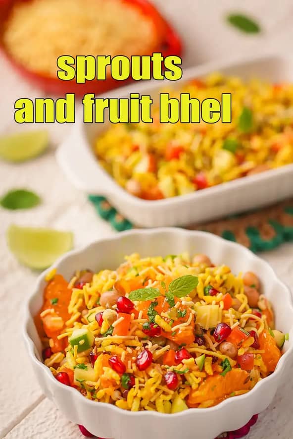 Sprouts And Fruit Bhel Recipe