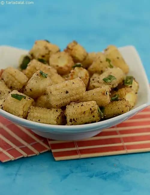 Baby Corn Salt And Pepper Recipe (Chinese Recipes)