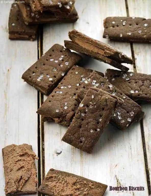Bourbon Biscuits Recipe (Chocolate Cream Sandwich Biscuits)
