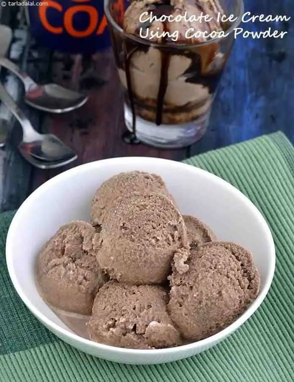 Chocolate Ice Cream Using Cocoa Powder Recipe