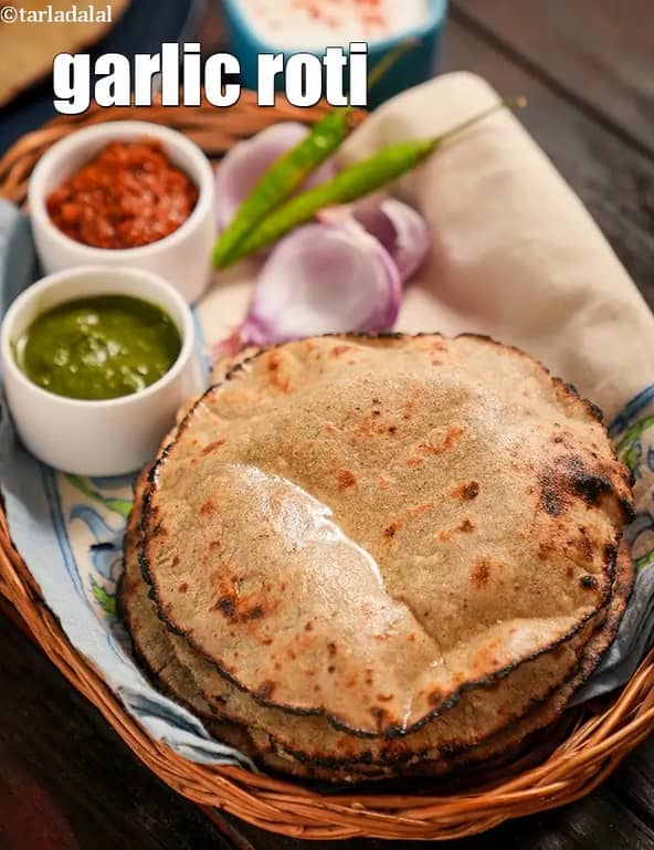 Garlic Roti Recipe (Healthy Lehsuni Roti)